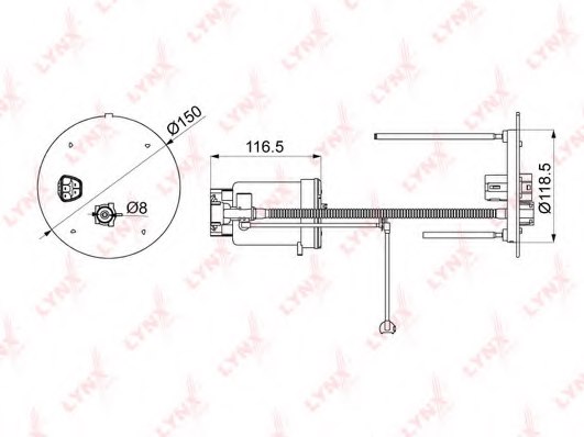 LYNXauto LF-1070M Fuel filter